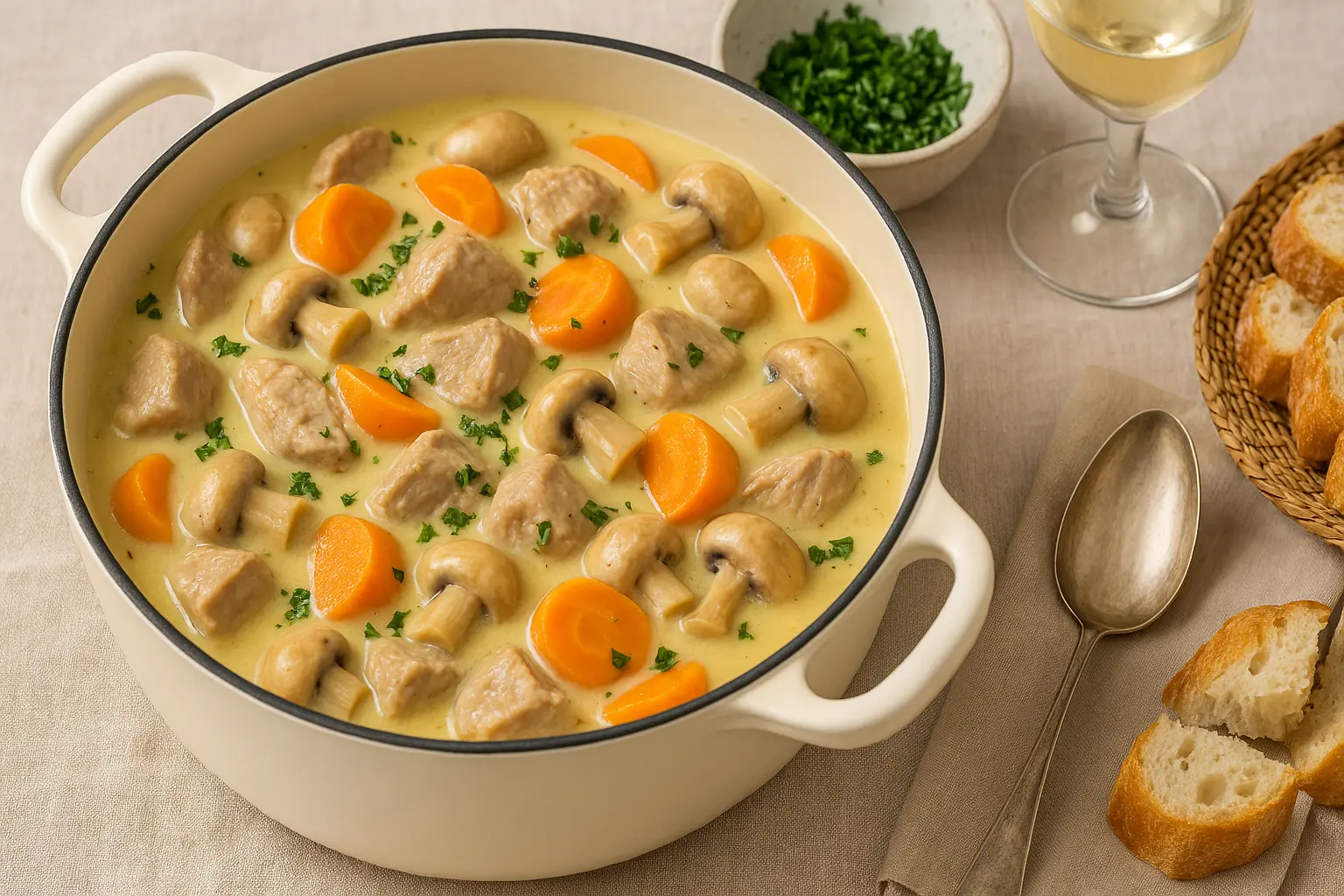 Quelle est la recette de blanquette de veau traditionnelle au vin blanc