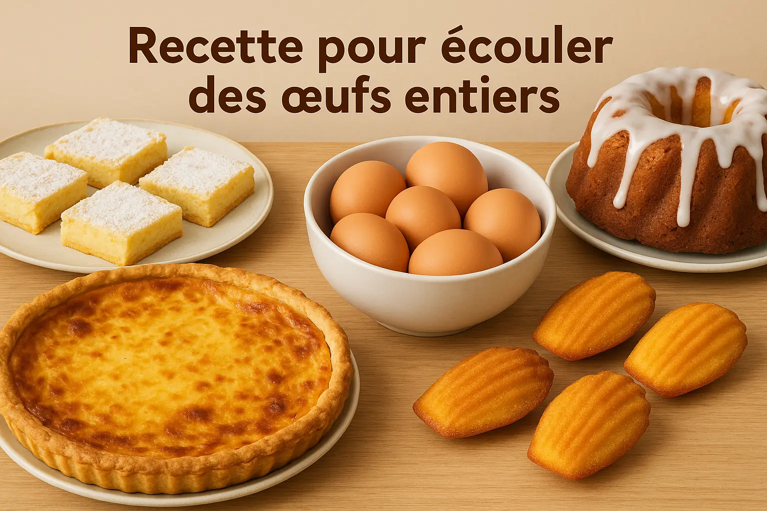 Quelles recettes faire pour écouler des œufs entiers ?