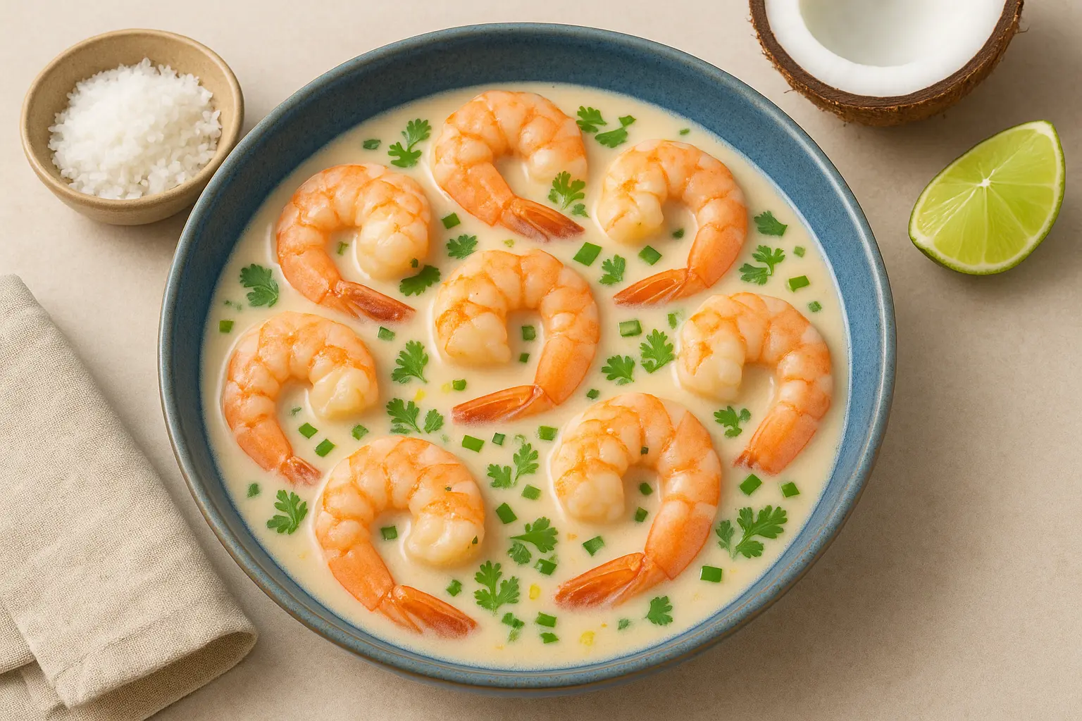 Comment préparer des crevettes au lait de coco savoureuses ?