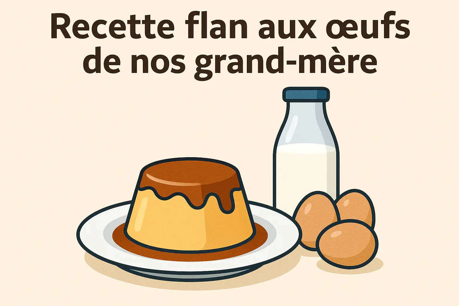 Quelle est la recette du flan aux œufs de nos grand-mères ?