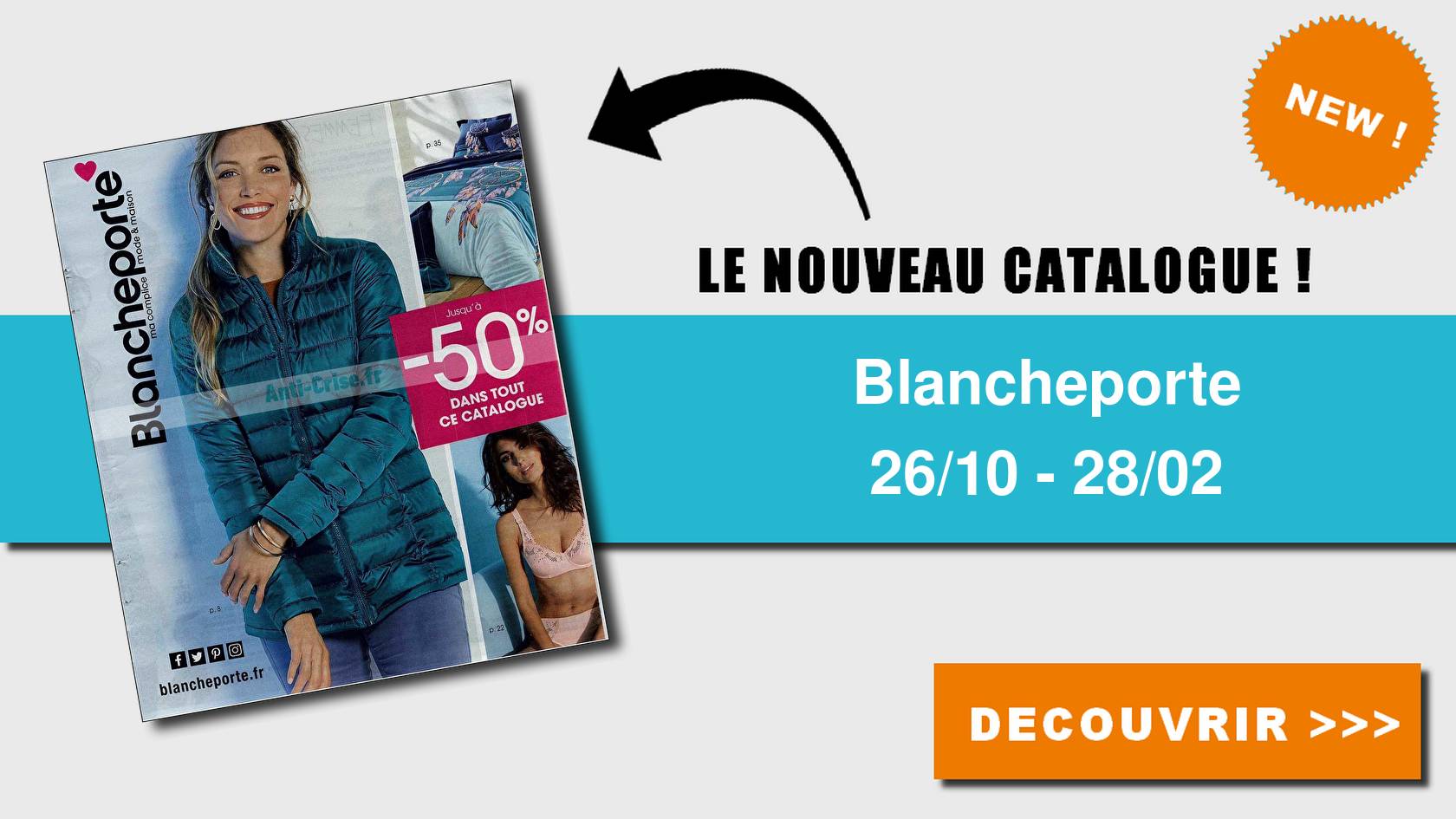 Comment recevoir gratuitement le catalogue Blancheporte en 2025 ?