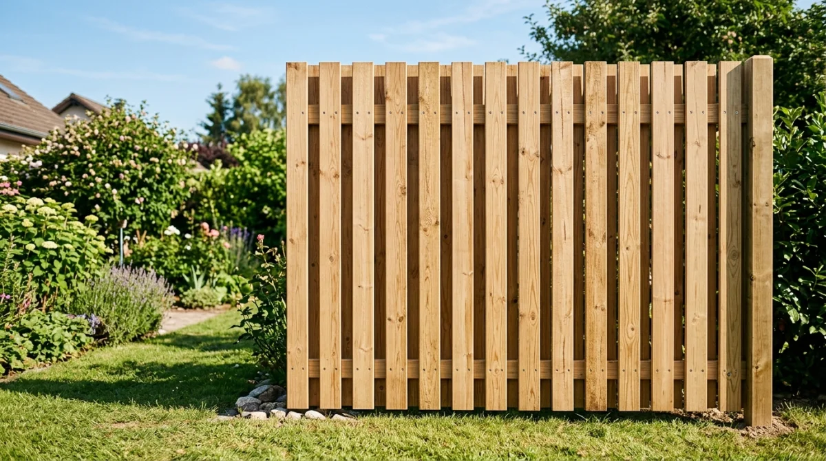 Construire une palissade en bois verticale simplement
