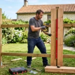 Construire une palissade en bois verticale simplement