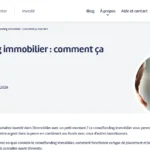 Crowdfunding immobilier Anaxago avis et fonctionnement