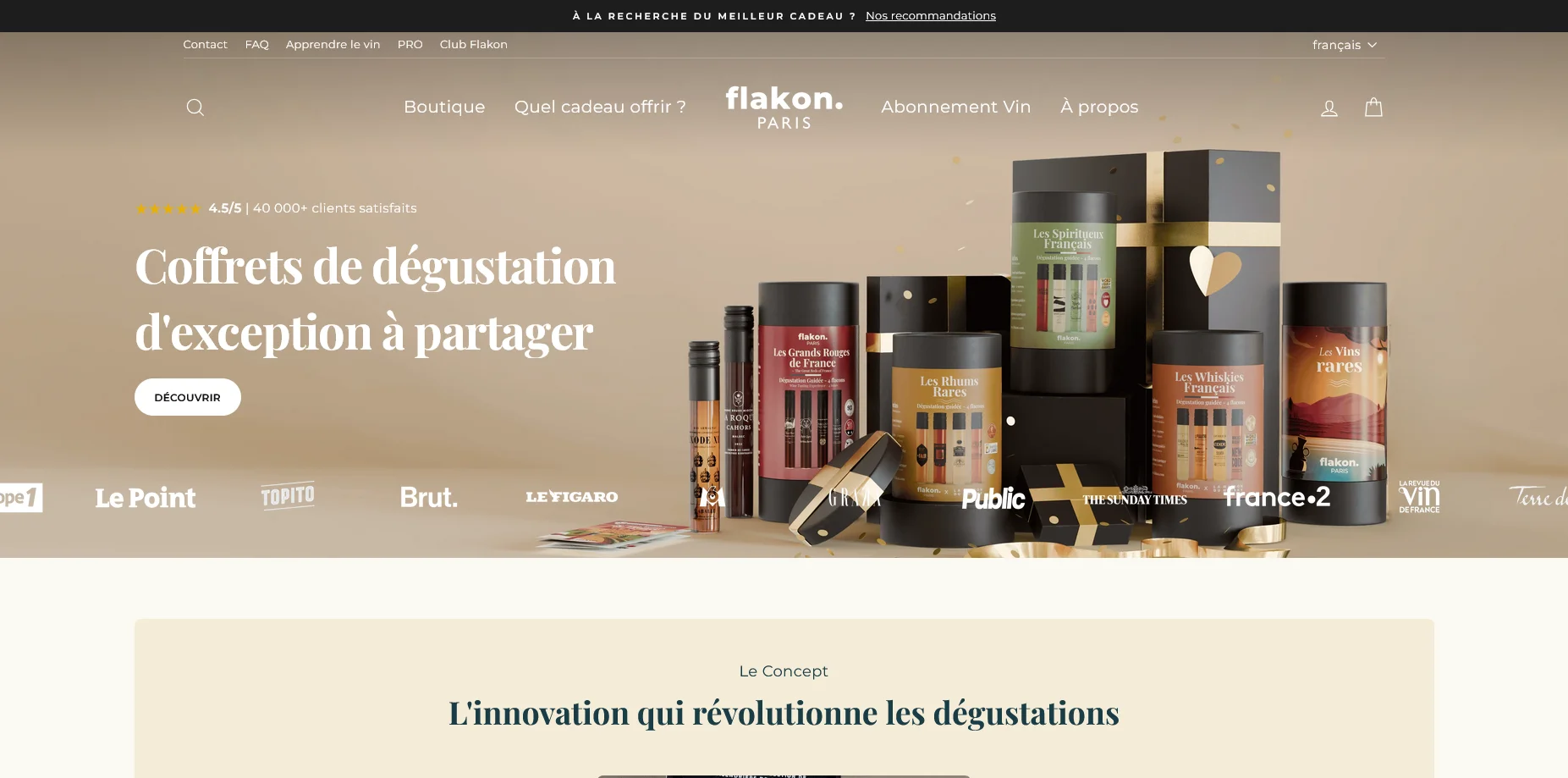 Flakon avis, notre analyse honnête des coffrets vins et spiritueux
