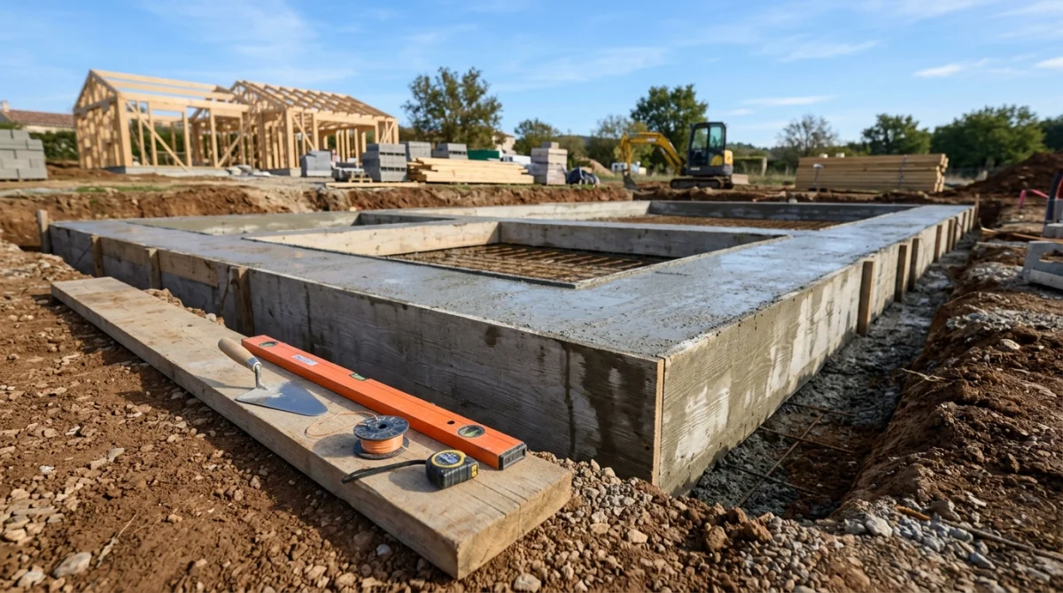 fondation beton sechage pose parpaing 63d6