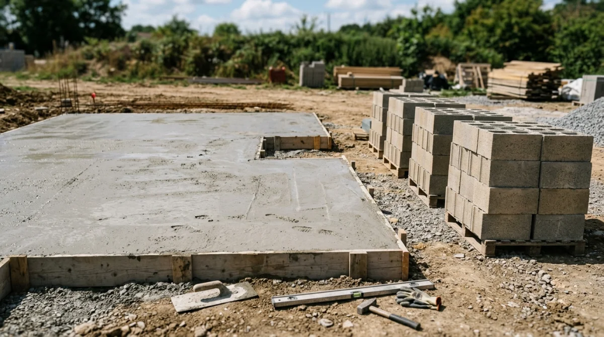Temps de séchage d’une fondation avant la pose de parpaings