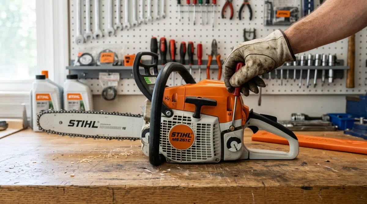 Comment régler le ralenti sur une tronçonneuse Stihl