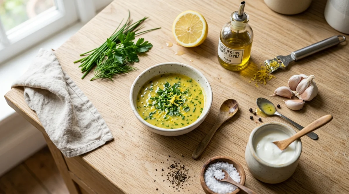 Vinaigrette sans vinaigre, les bonnes bases pour une sauce douce et réussie
